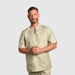 CASACA DYNEKE CON CUELLO MAO COLOR BEIGE PARA HOMBRES