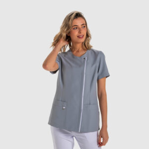 CHAQUETA DYNEKE SEÑORA GRIS TAPETA BLANCO