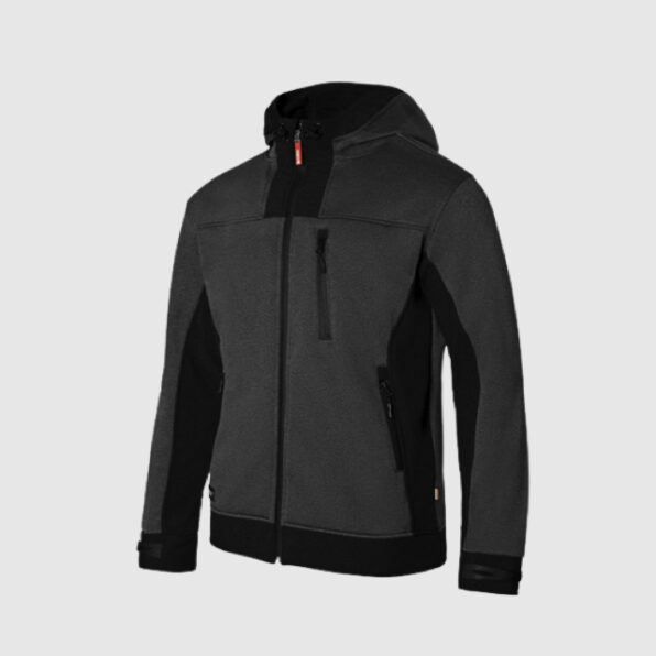 CAZADORA VELILLA SOFT SHELL BICOLOR CAPUCHA