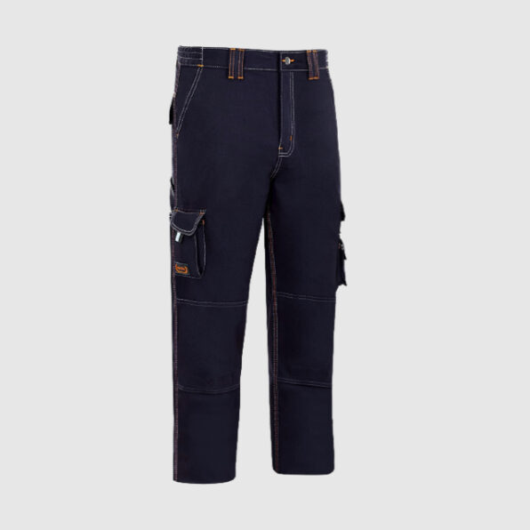 PANTALÓN LARGO VESIN MULTIBOLSILLOS TRIPLE COSTURA MARINO
