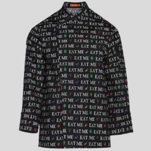 CHAQUETA DE COCINA ROGER MODELO "EAT ME" MANGA LARGA
