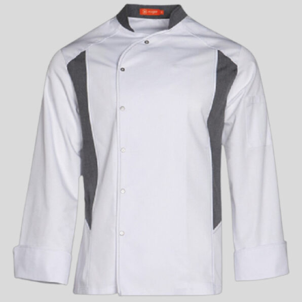 CHAQUETA DE COCINA ROGER MANGA LARGA CON ESPALDA TRANSPIRABLE