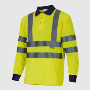 POLO ALTA VISIBILIDAD MANGA LARGA VELILLA AMARILLO O NARANJA
