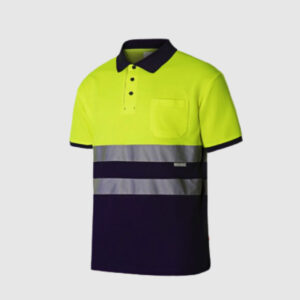 POLO ALTA VISIBILIDAD VELILLA M/C ALGODÓN BICOLOR