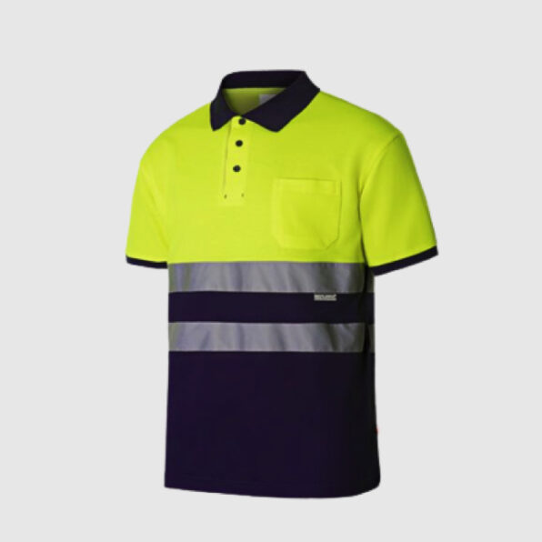 POLO ALTA VISIBILIDAD VELILLA M/C ALGODÓN BICOLOR